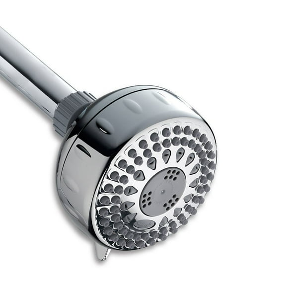 Waterpik PowerSpray+ 5-Spray 1.8 GPM Fixed Showerhead, Chrome
