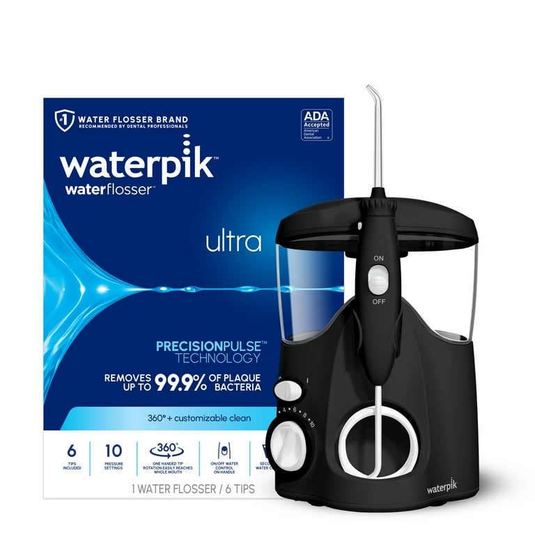 Waterpik Ultra Water Flosser with 10 Settings, 6 Tips, ADA