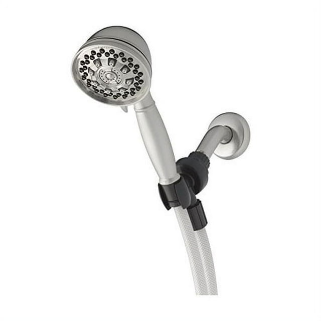 Waterpik XAT649 Handheld Shower Head 6Spray Function 60 in L Hose Brushed Nickel