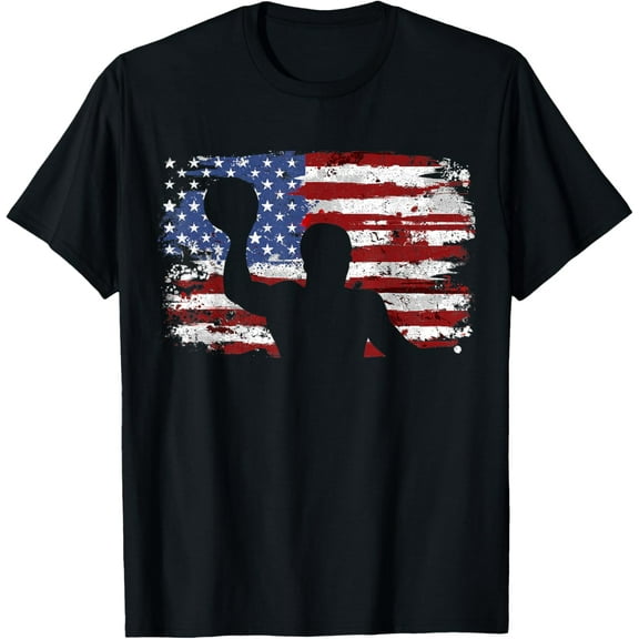 Waterpolo Vintage American Flag T-Shirt