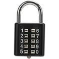 Waterproof 10 Digit Push Button Combo Padlock Heavy Duty Outdoor