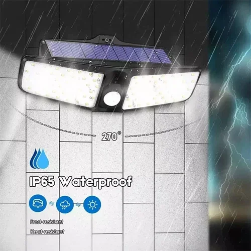 Waterproof 100 Led Solar Powered Light Outdoor Pir Motion Sensor Garden Security