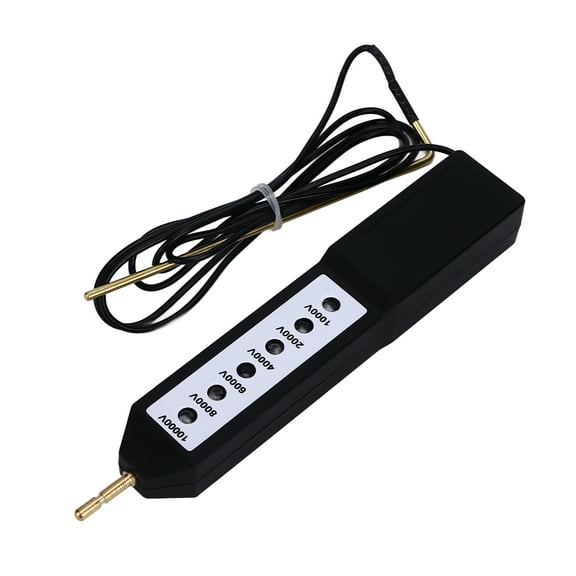 Waterproof 10KV Voltage Meter - Portable Electric Fence Tester with 6 LED Lights for Farm Use