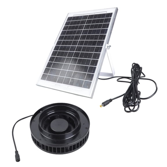 Waterproof 110mm Ventilation System 15W Solar Panel Included Motor Roof Ventilator set for Sheds Container Houses