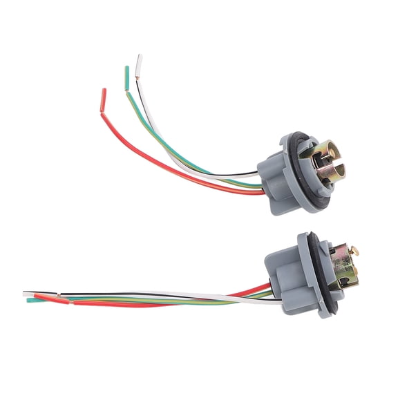Waterproof 1157 Rear Brake Light Socket Holder Wiring Harness Turn Signal Bulb Plug Connector 2 Pack 7.87 in / 20 cm