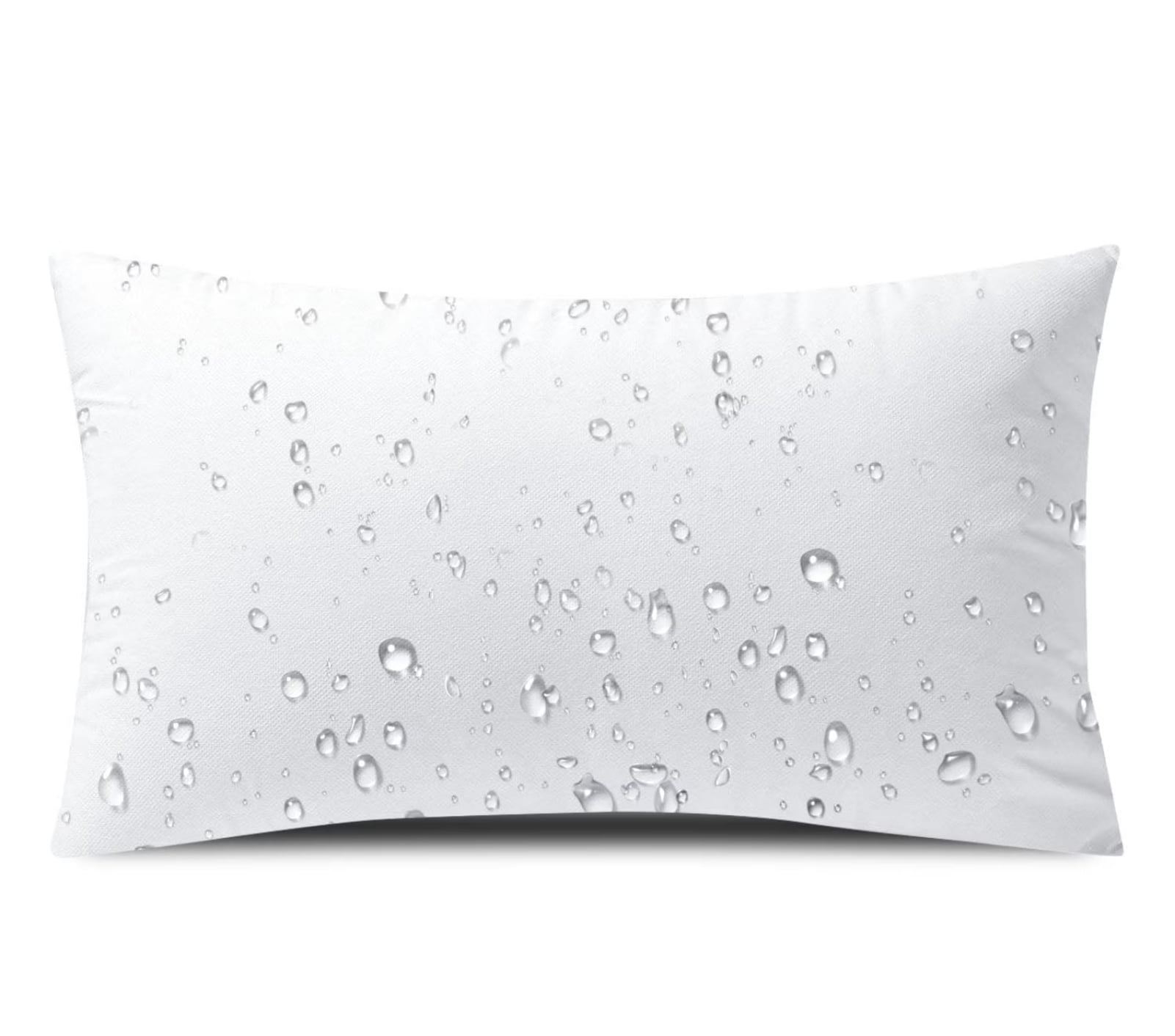 Waterproof 12x20 Outdoor Pillow Insert, Rectangular All-Weather Cushion for Patio