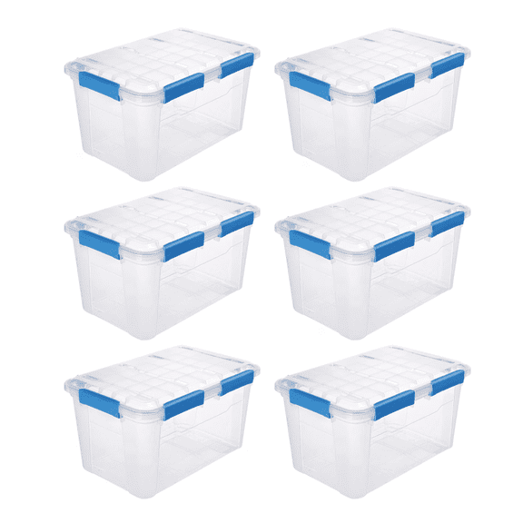 Waterproof 13.2 Gallon Dry Box, 6-Pack