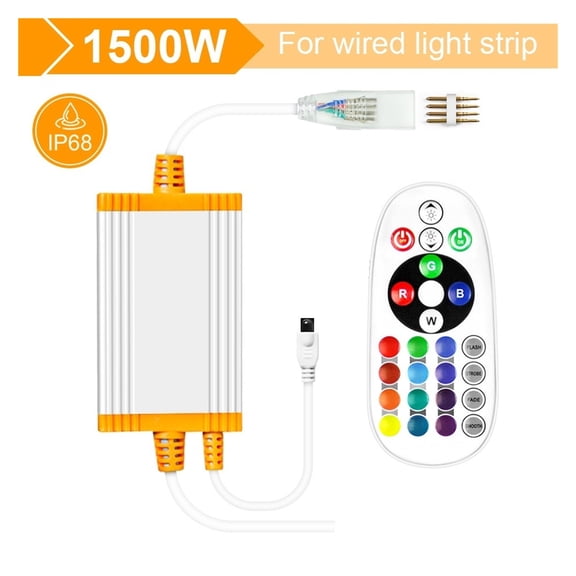 Waterproof 1500W Power Supply Transformer For RGB Led Neon Strip Lighting IP68 Adapter With Remote Control ,Ease of Installation