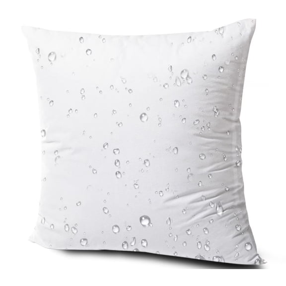 Waterproof 16x16 Outdoor Pillow Insert, Square All-Weather Cushion for Garden Poolside