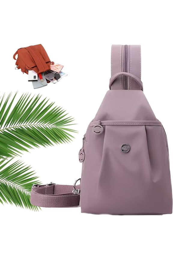 Waterproof 2-Way Commuter Bag, Anti-Theft Convertible Backpack Tote for Women, Lightweight Oxford Travel Bag with Multiple Compartments, 30x21x14cm Crossbody Daypack for Work, College & Travel