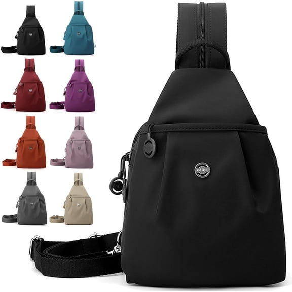 Waterproof 2-Way Commuter Bag, Large Capacity 3-in-1 Multifunctional Sling Bag Convertible to Backpack/Shoulder/Crossbody Carry