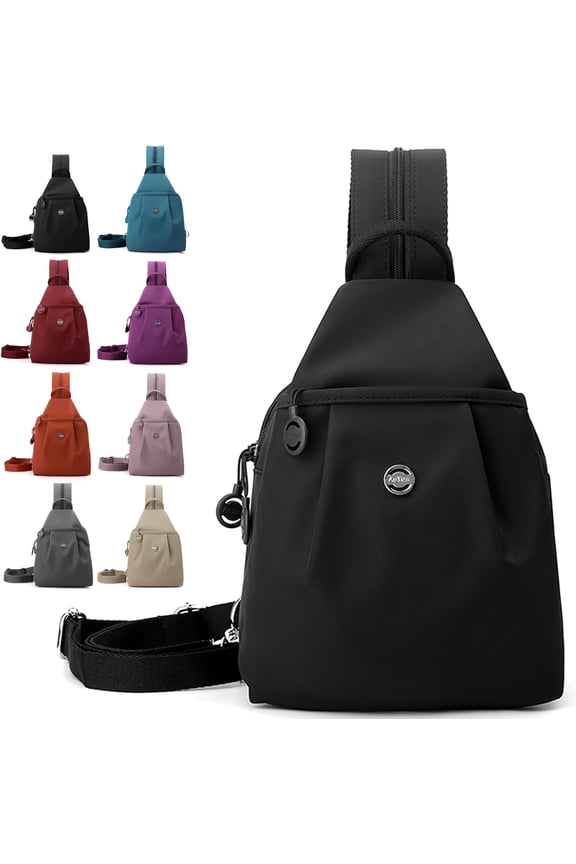 Waterproof 2-Way Commuter Bag, Large Capacity 3-in-1 Multifunctional Sling Bag Convertible to Backpack/Shoulder/Crossbody Carry