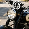 thumbnail image 1 of Waterproof 20W LED Motorcycle Headlight Auxiliary Light RGB Yellow White Multi Color Lighting Aviation Aluminum Waterproof Off Road Scooter E Bike Modification High Brightness Auxiliary Lamp, 1 of 5