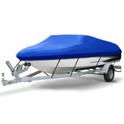 Waterproof 210D Trailerable Boat Cover Outdoor Protector Dustproof V-hull Tri-hull Fishing Ski Bass Boat cover