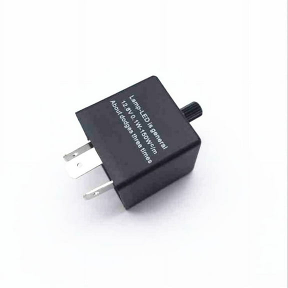 Waterproof 3 Pin Flasher Relay Adjustable for 12V Car Turn Signal LED Light Bulb
