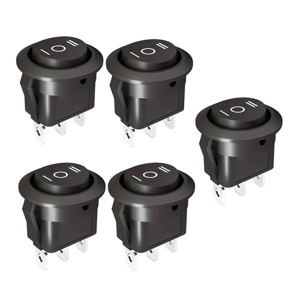 Waterproof 3 Pin Rotary Selector Switches 20MM Mounting Hole Plastic Housing Quick Fixing for Auto Electrical Control