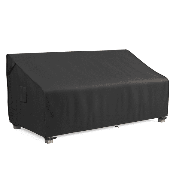 MR. COVER 3-Seater Outdoor Couch Cover Waterproof, Heavy Duty Patio Furniture Cover for Sofa, Heavy Duty Patio Sofa Cover with Air Vent, Anti-UV, 88"W x 40"D x 35"H, Black