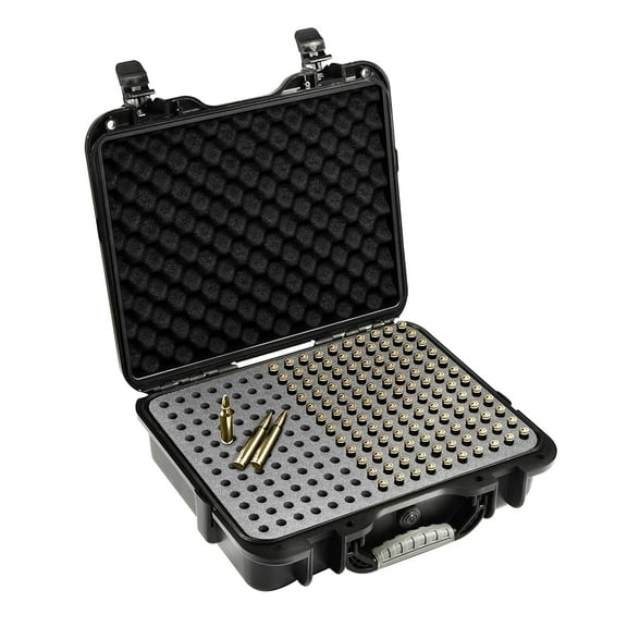 Waterproof 308 Ammo Case  Compatible with 200 Rounds of .308 Win, 7.62 Ammo, 7.6251 NATO  Lockable, Shockproof Ammo Storage Box with Mil-Spec Protection, Travel Safe