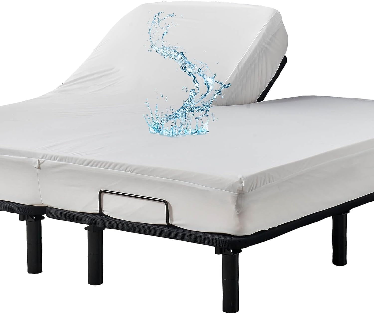 Waterproof 32-34 Split Top King Mattress Protector for Adjustable Bed ...