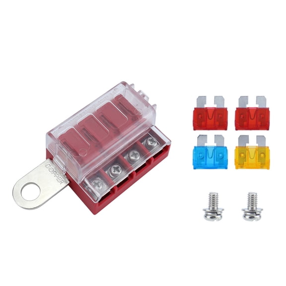 Waterproof 32V Fuses Block set High Conductivity Designs with Protective Covers Simple Installation for Vehicles Boats