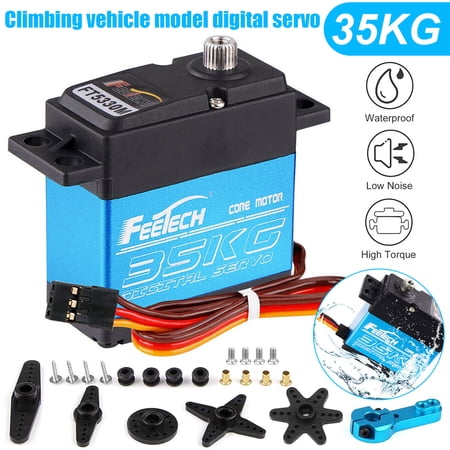 Waterproof 35kg Full Metal Gear Digital Servo HIGH TORQUE & SPEED RC Car Servo(tk/temu self-pickup orders)