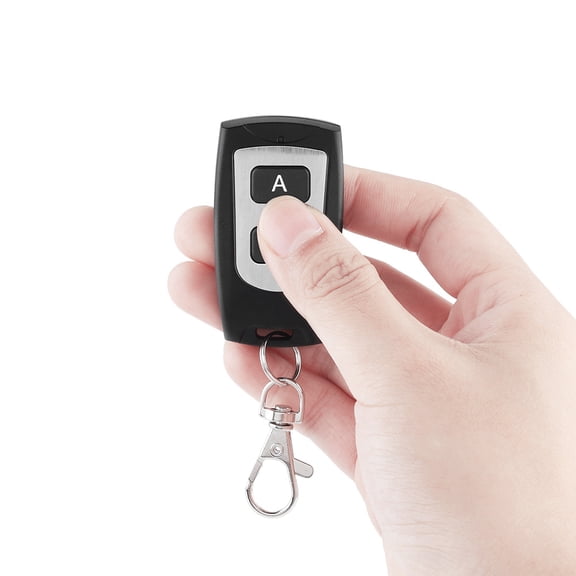 Waterproof 433MHz Wireless RF Remote Control Transmitter Key Fob 2 Buttons for Garage Door Security