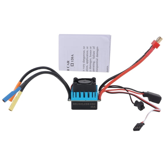 Waterproof 45A 4 Poles Sensorless Brushless ESC Speed Controller for 1/10 Car Parts