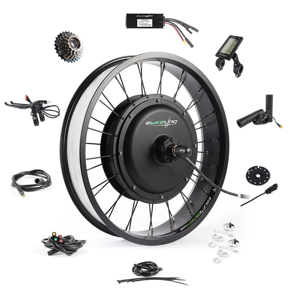 eBikeling Ebike Conversion Kit 48V 1200W, Rear Wheel 20" Fat Electric Bike Conversion Kit, Add On Electric Bike Kit, High Performance, Waterproof for Easy Installation, Efficient Commuting Solution