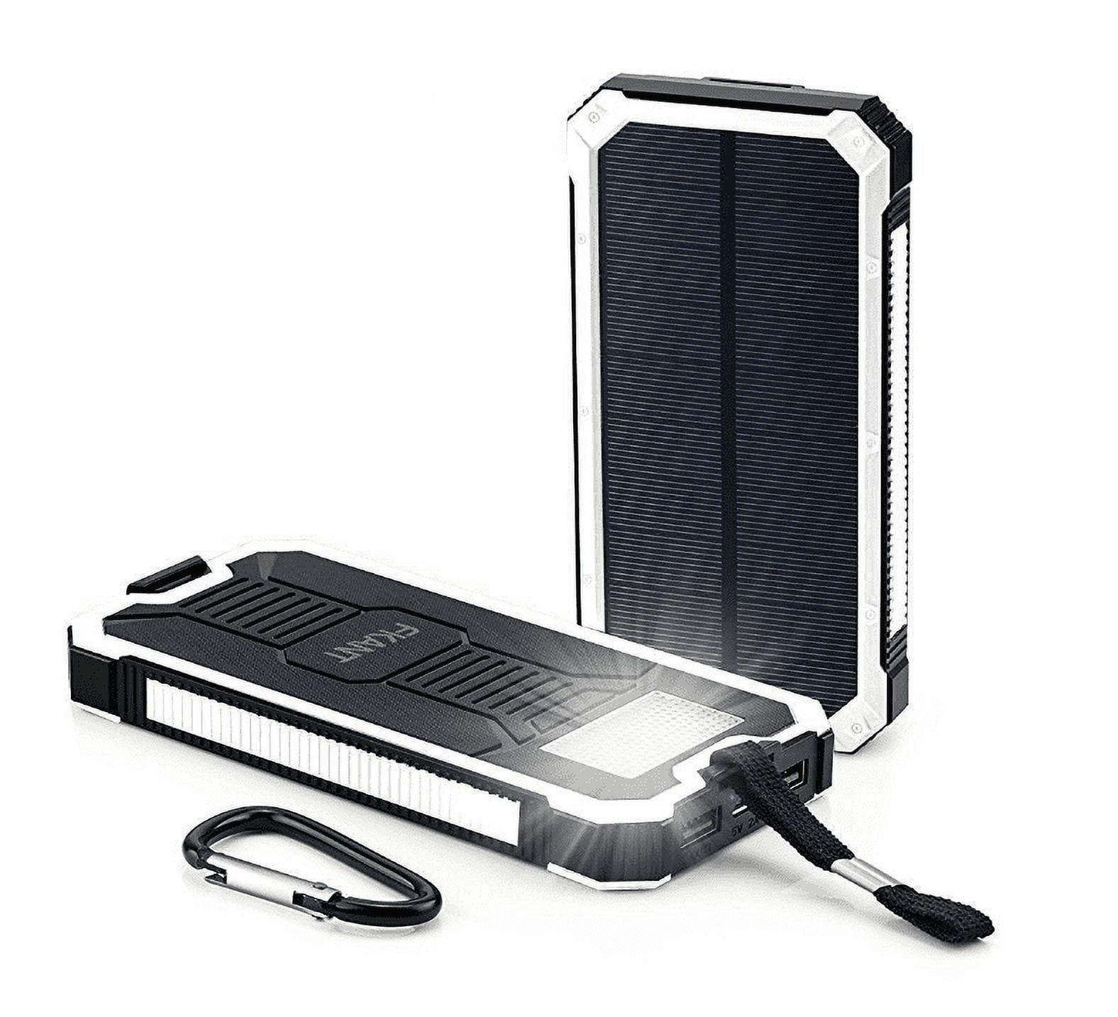 Waterproof 500000mAh Portable Solar Charger Dual USB Battery Power Bank F  Phone