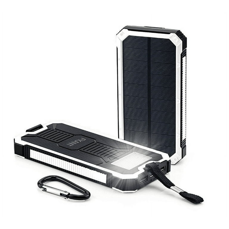 Waterproof 500000mAh 2 USB Portable Solar Battery Charger Solar Power Bank  - Walmart.com