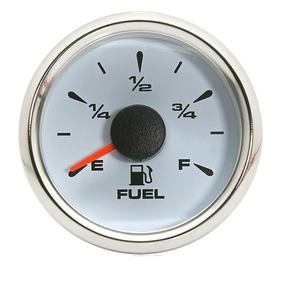 Waterproof 52MM Fuel Gauge With Backlight For 0~190 Ohm Fuel Level Meter Oil Tank Indicator Boat Car Truck RV Instruments ,Easy Setup