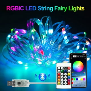 HOUHUI Neon Rope Lights,16.4Ft RGB Multi-Color Chasing LED Neon