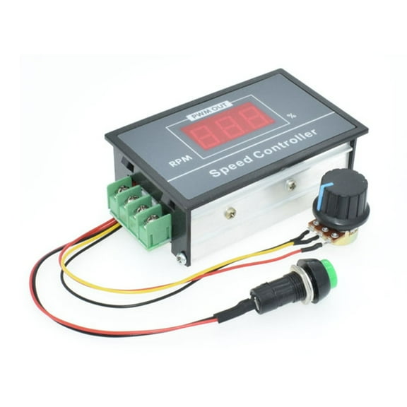 Waterproof 6-60V 12V 24V 36V 48V 30A PWM Motor Speed Controller Regulator Motor Speed Controller with Starting Stop Switcher