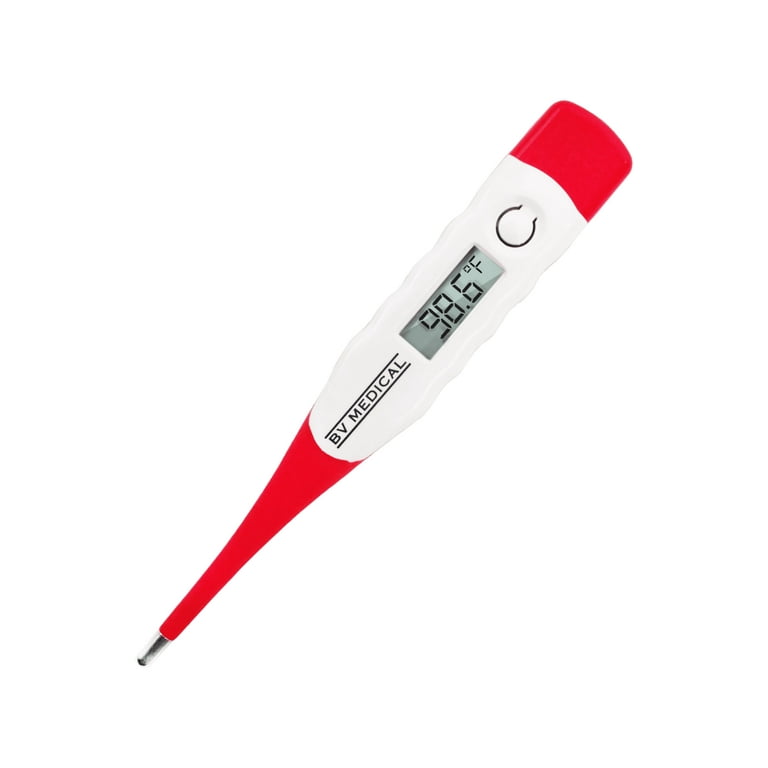 Waterproof 60-Second Digital Thermometer with Flexible Tip