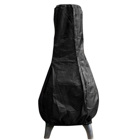 Waterproof 600D PVC Chiminea Cover, Dia 39-62cm x H 122cm Outdoor Patio Fireplace Protector