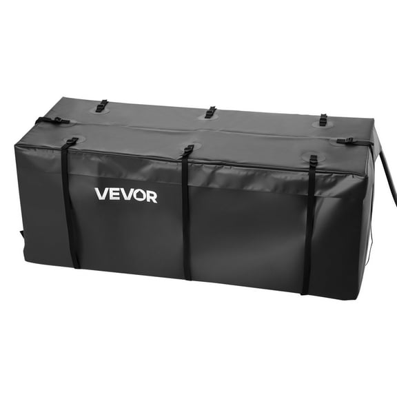 Waterproof 840D PVC Heavy Duty 20 Cubic Feet Hitch Cargo Carrier Bag for Truck Bed Storage with 6 Reinforced Straps 59.84 x 24.02 x 24.41 in