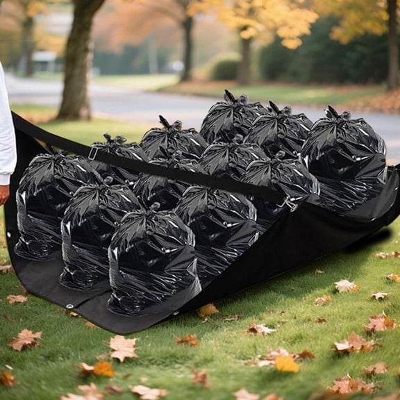 Waterproof 8x10 ft Garden Tarp with Buckles and Straps, Foldable for Easy Storage, Protects Outdoor Furniture and Hauls DebrisBlack,2.9m
