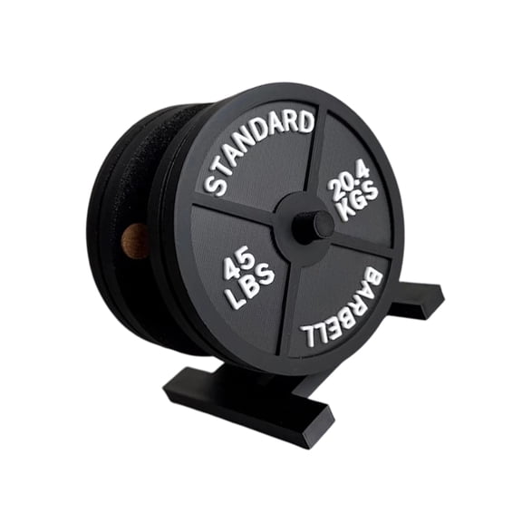 Waterproof ABS Drink Coasters Set Includes Convenient Stand Weight Plate Coasters For Easy Storage Itness Gym Gift
