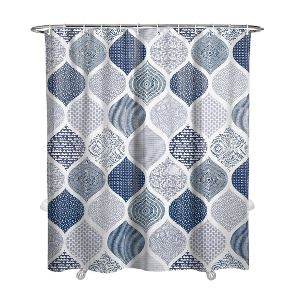 Waterproof Abstract Art Shower Curtain 72x84 Inch Boho Style Polyester Unique Shower Curtain for Bathroom Hotel Home Decor with 12 Plastic Hooks