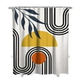 thumbnail image 1 of Waterproof Abstract Art Vintage Shower Curtain 72x84 Inch Boho Style Polyester Unique Shower Curtain for Bathroom Hotel Home Decor with 12 Plastic Hooks, 1 of 5