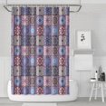 thumbnail image 1 of Waterproof Abstract Patchwork Pattern Shower Curtain 72x72 Inch Boho Style Polyester Unique Shower Curtain for Bathroom Hotel Home Decor with 12 Plastic Hooks, 1 of 5