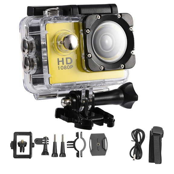 Waterproof Action Camera DV, 1080P HD, 30M Underwater, 2.0" Screen, Long Battery Life For Sports Cycling