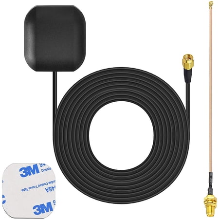Waterproof Active GPS Navigation Antenna Adhesive Mount SMA Male GPS Antenna with 15cm 6 inch U.FL IPX IPEX to