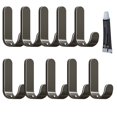 thumbnail image 1 of Waterproof Adhesive No Drill Hooks, Rustproof Heavy Duty Stainless Steel Wall Hooks, Bathroom Towel Hooks Stick on Kitchen Door, for Hanging Coat, Hat, Towel, Robe, Clothes, 1 of 6