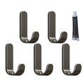 thumbnail image 1 of Waterproof Adhesive No Drill Hooks, Rustproof Heavy Duty Stainless Steel Wall Hooks, Bathroom Towel Hooks Stick on Kitchen Door, for Hanging Coat, Hat, Towel, Robe, Clothes, 1 of 6
