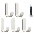 thumbnail image 1 of Waterproof Adhesive No Drill Hooks, Rustproof Heavy Duty Stainless Steel Wall Hooks, Bathroom Towel Hooks Stick on Kitchen Door, for Hanging Coat, Hat, Towel, Robe, Clothes, 1 of 6