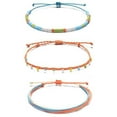thumbnail image 1 of Waterproof Adjustable Boho Ankle Bracelets Set Braided String Hawaii Anklets, 1 of 7