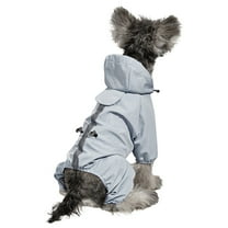 Waterproof Adjustable Dog Raincoat Reflective Dog Rain Jacket With Hoodie Lightweight Dog Rain Coat Dog Poncho Slicker For Small Medium And Large Dogs