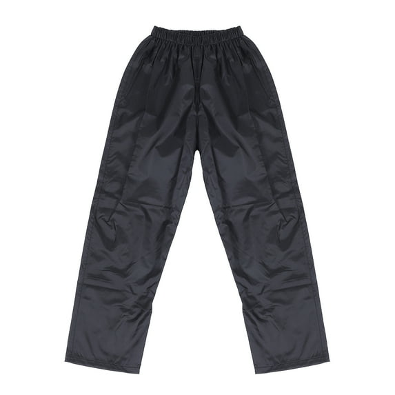 YOSADIER Waterproof Black Rain Pants Durable Outdoor Protective Pants for Hiking Cycling and Daily Use