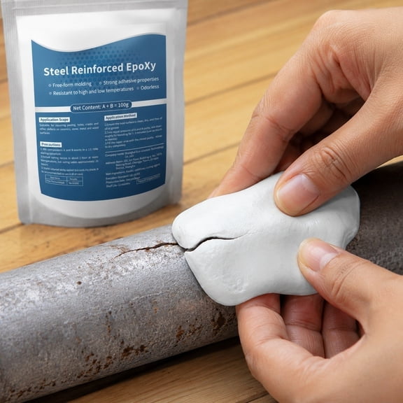 Waterproof All-Material Repair Epoxy Clay, High Strength Moldable Putty Adhesive, Ideal Pool & Household Repair Compound for Metal, Wood, Ceramic, Tile, Glass Crack and Leak Sealing